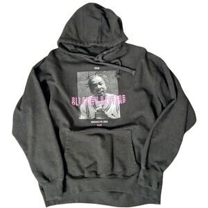 Forever 21 Ol Dirty Bastard ODB Wu Tang Clan Rap Pullover Hoodie Charcoal SZ L